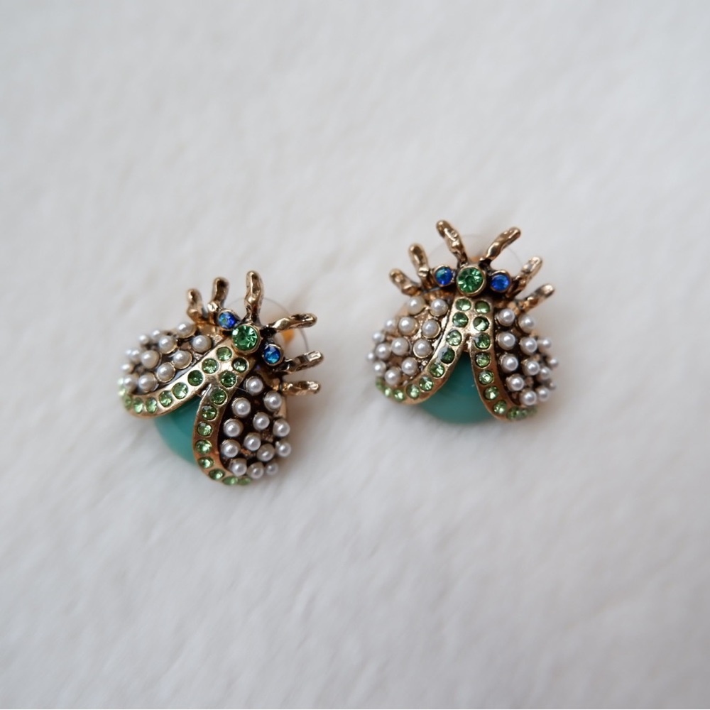 Ladybug Statement Earrings